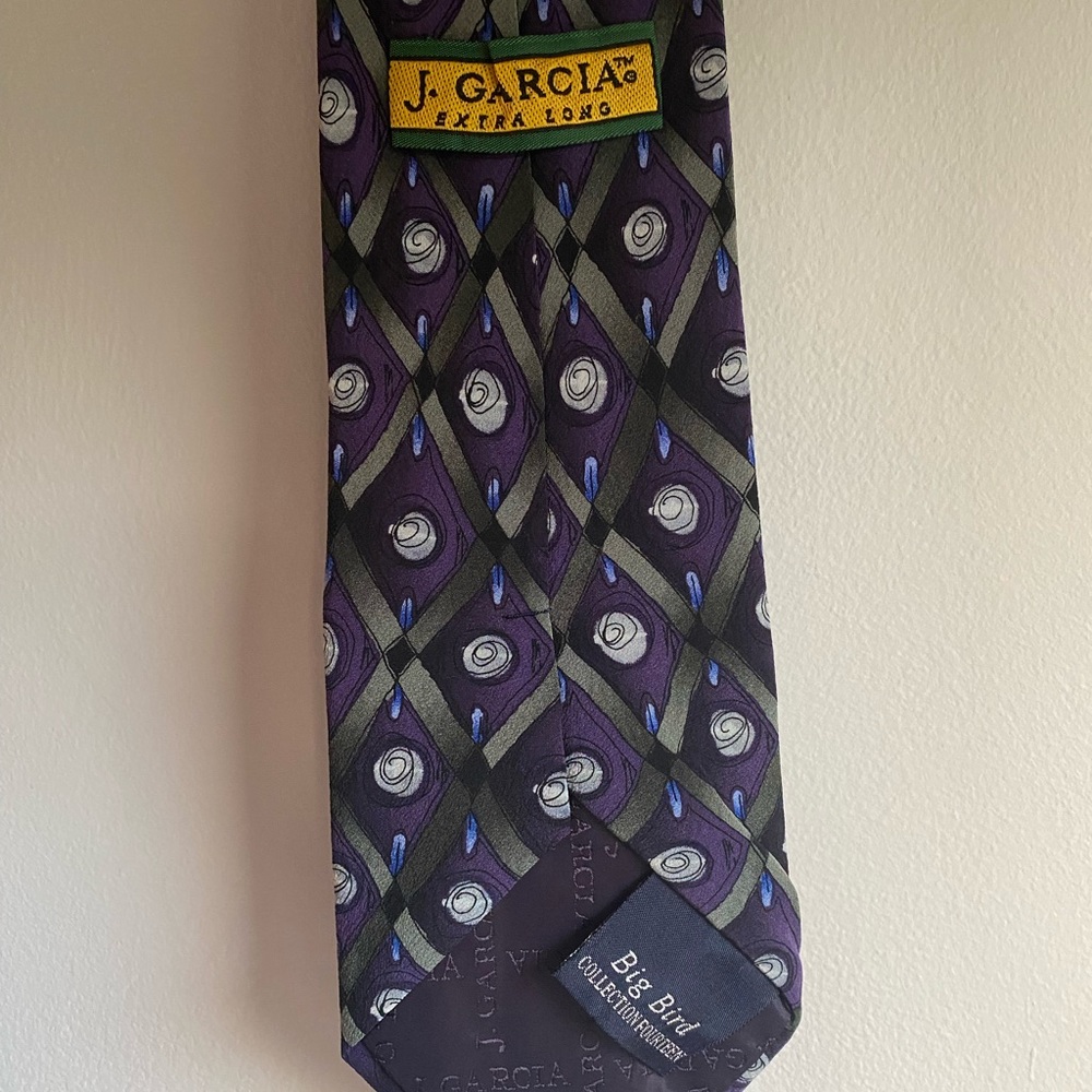 Jerry Garcia Tie - Extra Long Tie - Big Bird Collection Fourteen